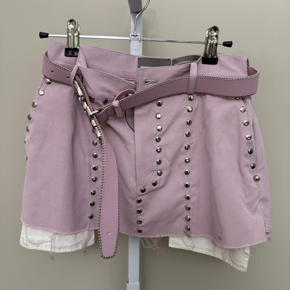 Private Policy Pink Studded Women's Skirt size S